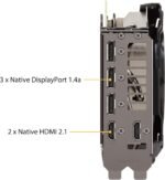 ASUS TUF Gaming NVIDIA GeForce RTX 3080 V2 OC Edition Graphics Card (PCIe 4.0, 10GB GDDR6X, LHR, HDMI 2.1, DisplayPort 1.4a, Dual Ball Fan Bearings, Military-Grade Certification, GPU Tweak II) - Image 8