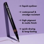 e.l.f. H2O Proof Eyeliner Pen, Felt Tip, Waterproof, Long-Lasting, High-Pigmented Liner For Bold Looks, Vegan & Cruelty-Free, Jet Black. 0.02 Fl Oz - Image 3