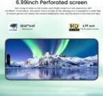 16 Ultra 5G Unlocked Phones, Built in Pen, Smartphone Battery 7000mAh 6.8" HD Screen Unlocked Cell Phone, 12+512GB Android14, Face ID/Fingerprint Lock/GPS (Pink) - Image 3