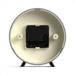 JONES CLOCKS® Venus Desk Clock | Modern Round Design | Gray | Stylish Retro Look for Shelf, Table, Mantel or Bedside - Image 8