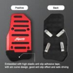 3PCS Car Non-Slip Aluminum Alloy Pedal Pads, Manual Transmission Brake Pedal Covers, Sports Gas Fuel Petrol Clutch Foot Pedals, Anti-rubbing Car Clutch Pedal Kits Suitable for Car SUV ATV (Red) - Image 4