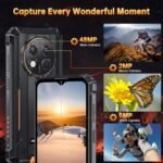 OUKITEL G1 Rugged Smartphone Unlocked - 24+256GB/1TB Android 15 Rugged Cellphones, 6.52” HD Display 48MP Rear Camera 10600mAh Battery IP68/IP69K Waterproof Phone, Dual Sim/NFC/Fingerprint 2025 - Image 8