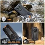 OUKITEL G1 Rugged Smartphone Unlocked - 24+256GB/1TB Android 15 Rugged Cellphones, 6.52” HD Display 48MP Rear Camera 10600mAh Battery IP68/IP69K Waterproof Phone, Dual Sim/NFC/Fingerprint 2025 - Image 9