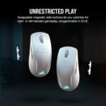 Corsair M75 Wireless RGB Lightweight FPS Gaming Mouse – 26,000 DPI – Swappable Side Buttons – iCUE Compatible – PC – White - Image 5