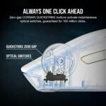 Corsair M75 Wireless RGB Lightweight FPS Gaming Mouse – 26,000 DPI – Swappable Side Buttons – iCUE Compatible – PC – White - Image 6