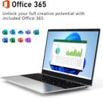 Gaming Laptop, Window 11 Pro Laptop Computer,16 Inch Lap Top,16GB RAM 1TB SSD PC 2026, N150 Processor (4C/4T,Up to 3.6GHz),Office 365,WiFi 5,BT4.2,FHD 1920x1200(16:10),Backlit Keyboard,Gray - Image 8
