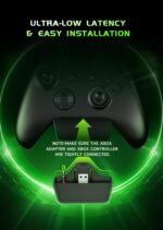 RYR Wireless Gaming Headset for Xbox Series X|S, Xbox One, PS5, PS4, Switch, Mac, Bluetooth 5.3, 3D Surround Sound, Rotatable Earmuffs, Gaming Headphones with Noise Canceling Microphones-Blackgreen - Image 3