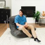 Big Joe Roma Gaming Bean Bag Chair for Kids, Teens, Adults, Shadow Graphite Vintage Suede, 3 Foot Lightweight Refillable - Image 4