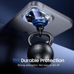 UniqueMe for 3 Pack iPhone 16 Pro/iPhone 16 Pro Max Camera Lens Protector - [Drop Protection] [Case Friendly] 9H Tempered Glass Camera Cover Screen [Update New Version] - Image 3