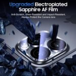 UniqueMe for 3 Pack iPhone 16 Pro/iPhone 16 Pro Max Camera Lens Protector - [Drop Protection] [Case Friendly] 9H Tempered Glass Camera Cover Screen [Update New Version] - Image 4