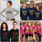 Custom Long Sleeve T-Shirts | Personalized Design Your Own Shirts Unisex Male Female with Digital Printing - Image 3