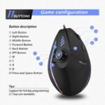 zelotes Wired Gaming Mouse with Joystick,10000DPI,11 Programmable Buttons,RGB,USB Optical Corded Vertical Ergonomic Mouse,Mice for Laptop,PC,Mac,Black - Image 5