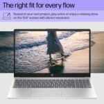 HP 15.6 inch Laptop, HD Touchscreen Display, AMD Ryzen 5 7520U, 8 GB RAM, 512 GB SSD, AMD Radeon Graphics, Windows 11 Home, Natural Silver, 15-fc0499nr - Image 8