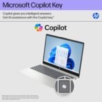 HP 15.6 inch Laptop, HD Touchscreen Display, AMD Ryzen 5 7520U, 8 GB RAM, 512 GB SSD, AMD Radeon Graphics, Windows 11 Home, Natural Silver, 15-fc0499nr - Image 11