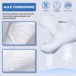 Hylaea Athletic Running Socks Cushion Padded Moisture Wicking Low Cut - Image 6