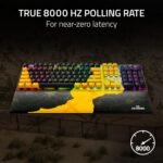 Razer Huntsman V2 Optical Gaming Keyboard: Fastest Linear Optical Switches w/Quick Keystrokes & 8000Hz Polling Rate - Doubleshot PBT Keycaps - Dedicated Media Keys & Dial - PUBG: Battleground Edition - Image 4