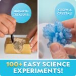 National Geographic Earth Science Kit – 100+ Science Experiments & Activities for Kids, Crystal Growing, Volcano Science Kit, Rock Collection, STEM Project Toy for Boys & Girls (Amazon Exclusive) - Image 4