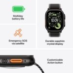 Apple Watch Ultra 3 [GPS + Cellular 49mm] Running & Multisport Smartwatch w/Rugged Titanium Case w/Black Titanium Milanese Loop - L. Satellite Communications, Advanced Health & Fitness Tracking - Image 3