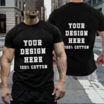 Custom T Shirts for Men Women Create Your Own T Shirt with Text Name Logo Photo Image Personalized Printed T Shirt Gift - Image 3