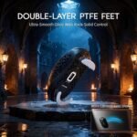 MAMBASNAKE M2 Carbon Fiber Wireless Gaming Mouse,PAW3395PRO 40K DPI Optical Sensor,41g Ultra Lightweight Ergonomic,Programmable Buttons BT/2.5Ghz/Wired Mice Computer Accessories for PC/Mac-Black - Image 9