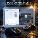 MAMBASNAKE M2 Carbon Fiber Wireless Gaming Mouse,PAW3395PRO 40K DPI Optical Sensor,41g Ultra Lightweight Ergonomic,Programmable Buttons BT/2.5Ghz/Wired Mice Computer Accessories for PC/Mac-Black - Image 10