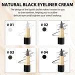 Ayky Long Wear Gel Eyeliner - Natural Black, Waterproof & Smudge-Proof Matte Gel Eyeliner (04# Black) - Image 4