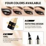 Ayky Long Wear Gel Eyeliner - Natural Black, Waterproof & Smudge-Proof Matte Gel Eyeliner (04# Black) - Image 7