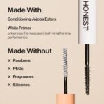 Honest Beauty 2-in-1 Extreme Length Clean Mascara + Lash Primer | Lengthening + Volumizing | Cruelty Free + Safe for Sensitive Eyes | Black, .27 fl oz - Image 5