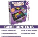 The Genius Square from The Happy Puzzle Company – Game of The Year Award Winner, 60000+ Solutions STEM Puzzle Game. Roll Dice, Race Your Opponent to Fill Grid with Different Shapes! - Image 4