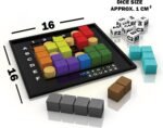 The Genius Square from The Happy Puzzle Company – Game of The Year Award Winner, 60000+ Solutions STEM Puzzle Game. Roll Dice, Race Your Opponent to Fill Grid with Different Shapes! - Image 7