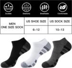 COOVAN 12 Pack Mens Ankle Socks Low Cut Cushioned Comfort Breathable Casual Socks 12 pairs - Image 4