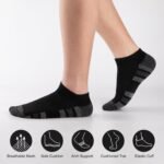 COOVAN 12 Pack Mens Ankle Socks Low Cut Cushioned Comfort Breathable Casual Socks 12 pairs - Image 7