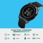 Mens Watch Ultra-Thin Digital Sports Watch Waterproof Stainless Steel Fashion Wrist Watch for Men Women - Image 3