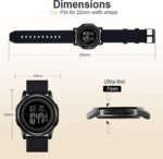 Mens Watch Ultra-Thin Digital Sports Watch Waterproof Stainless Steel Fashion Wrist Watch for Men Women - Image 4