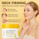 Neck Tightening Cream - Smoothing Cream for Fine Lines, Wrinkles - 100ml | Loose and Crepey Skin - Moisturizer for Neck, Chest & Face (Unscented 1) - Image 3