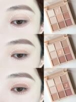 9 Colors Pink Eyeshadow Palette, Matte Nude Neutral Beige Brown Blendable Shades, Daily Eye Shadow Makeup - Image 2