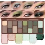 AMY'S DIARY 16 Color Nude light dark Brown Green Eye shadow Palette Makeup, Long Lasting, and Highly Pigmented. Waterproof camo Green eyeshadow palatte for woman - Image 2