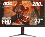 AOC 27G4H 27 inch Gaming Monitor, Full HD 1920x1080, IPS Panel, 200Hz 0.3ms MPRT, G-sync Compatible, 1x HDMI 2.0, 1x Display Port, HDR, Height Adjustable, sRGB 120.3%, 3-Year Zero-Bright-Dot - Image 2
