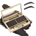 Boobeen Eyebrow Powder Kit, 2-color Waterproof Eyebrow Palette Makeup to Definer & Filler Brows, Eyebrow Color Powder Shape Natural Looking Brow - with Mirror Brush - Image 2