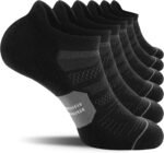 CS CELERSPORT Men's Ankle Running Socks with Cushion Low Cut Athletic Tab Socks for Men Women 6 Pack - Image 2