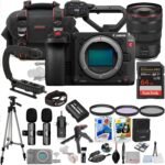 Canon EOS C50 Full-Frame Cinema Camera with 24-70mm USM Lens Bundle + Wireless Microphone System + Accessory Package Including 64GB Memory, U-Grip, Case, Tripod, Software and More (32 Items) - Image 2