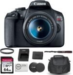 Canon EOS Rebel T7 DSLR Camera with 18-55mm Lens Bundled with 64GB Memory Card + Camera Bag + 58mm UV Filter + Microfiber Cleaning Cloth (5 Items) - Image 2