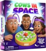 Cows in Space by Relatable, The Kid-Friendly Extraterrestrial Easter Family Game for Kids, Fun 2 Player Game, Easter Gifts, Includes 2 UFO Headbands, 1 Electronic Spinning Base, and 21 Cows - Image 2