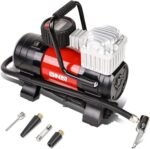 DNA Motoring 12 V 125 PSI LED Flash Light Air Pump Portable Air Compressor Inflator for Cars, Bikes and Balls (TOOLS-00083) - Image 2