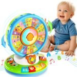 Duchong Learning Toy for Kids 1 2 3 Year Old Boys Girls, Spin and Sing Alphabet Zoo with Sounds, Interactive Educational Toys for Toddler 2-3, First Christmas 1st Birthday Gifts Toy - Image 2