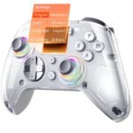 GUSGU G7 Wireless Gaming Controller with Interactive Screen, 1000Hz Polling Rate, Hall Joysticks & Triggers, 4 Programmable Buttons, Compatible with PC, Switch1, PS4, iOS, Android, Gray - Image 2