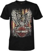Harley-Davidson Men's Custom Freedom Short Sleeve Crew Neck Tee - Black - Image 2