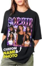 JIX & JOKY Custom Your Own Bootleg Rap Tee Custom Girlfriend Face Shirt for Boyfriend Vintage Birthday Valentine Shirt - Image 2