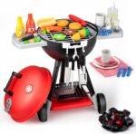 JOYIN Kitchen Toy Set, BBQ Play Grill, Cooking Toy Set, Little Chef Play, Kids Grill Playset Interactive BBQ for Kids with Light & Sound, Birthday Gift for 2 3 4 Year Old Boys Girls Outdoor Toys - Image 2