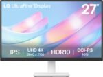 LG 27US500-W Ultrafine Monitor 27-Inch 4K UHD (3840x2160) HDR10 IPS Borderless Design Reader Mode Flicker Safe Switch App HDMI DisplayPort - White - Image 2